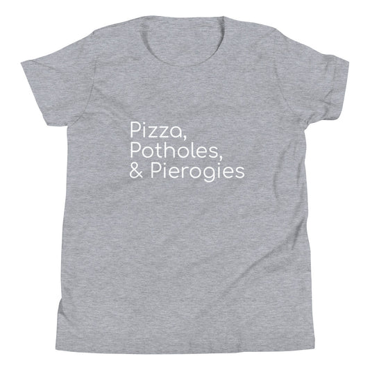 Pizza, Potholes, & Pierogies Youth Tee